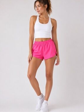 ONLY Neon Pink Athletic Running Shorts XS Lightweight